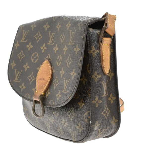 LOUIS VUITTON Saint Cloud GM Shoulder Bag Monogram Leather Brown - Picture 2 of 14